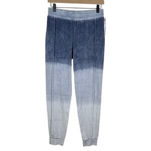 Electric & Rose Blue Ombre Velour Joggers Lounge Pull On Sweat Pants NWT Small